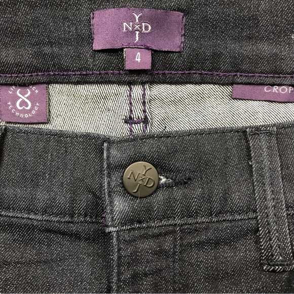 NYDJ Capri Not Your Daughters Jeans Crop Stretch Embellished Casual Women 4 - Picture 5 of 6
